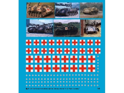 Red Crosses For English Ambulance Tanks Type Fv 432 - zdjęcie 1