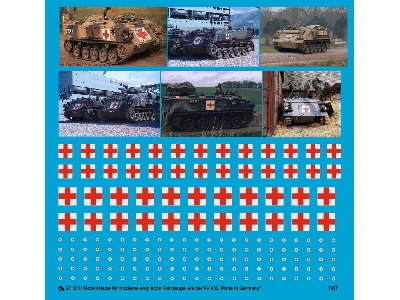 Red Crosses For English Ambulance Tanks Type Fv 432 - zdjęcie 1