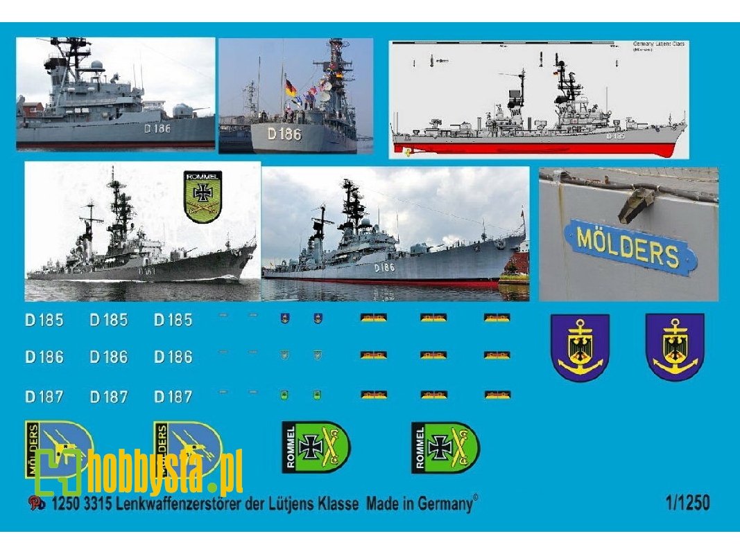 German Modern Navy Destroyer Of The Lütjens Class - zdjęcie 1