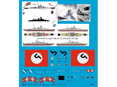 German Battleship Scharnhorst With Basic Markings - zdjęcie 1
