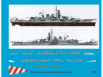 Italian Battleship Roma With Body Camouflage - zdjęcie 1