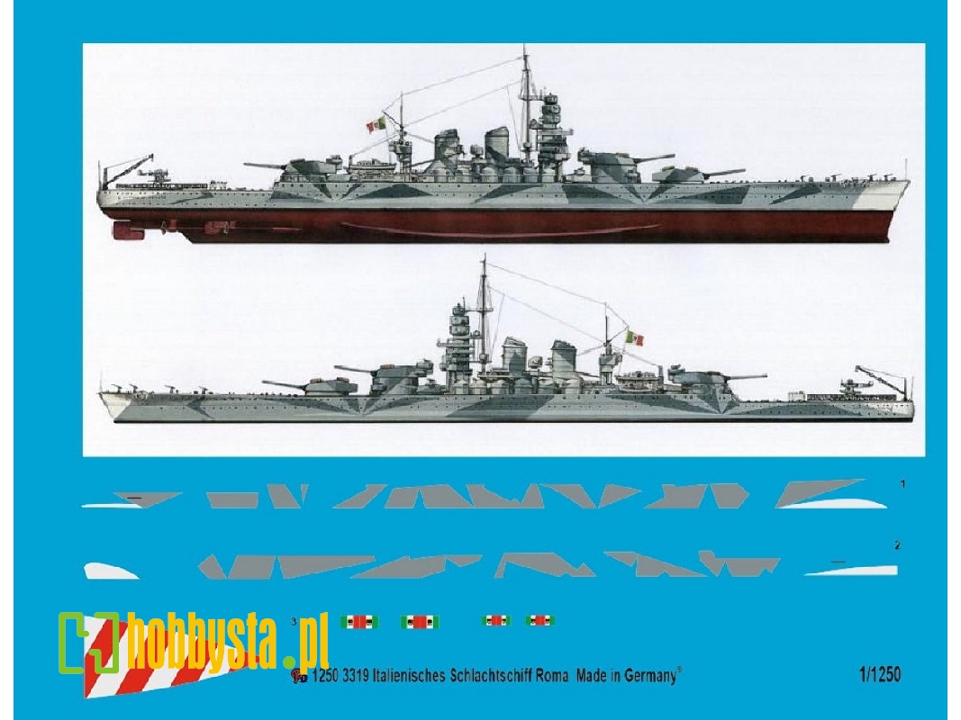 Italian Battleship Roma With Body Camouflage - zdjęcie 1