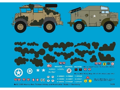 Morris Gun Tractor Africa And Normandy With Mickey Mouse Camouflage - zdjęcie 1