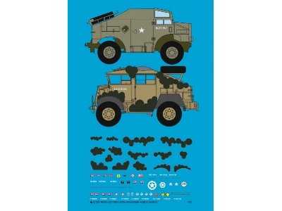 Morris Gun Tractor Africa And Normandy With Mickey Mouse Camouflage - zdjęcie 1