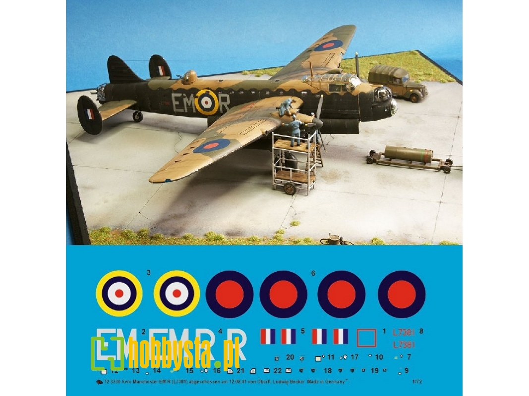Avro Manchester Em_r (L7381), 12.08.1941 Crash Landed In Holland Shot Down From Oberl. Ludwig Becker - zdjęcie 1
