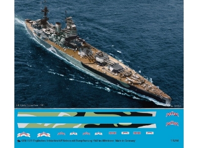 English Battleship Nelson With Body - Camouflage 1942 - zdjęcie 1
