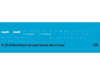 Gauge Z Markings For The Leopold Railway Gun - zdjęcie 1