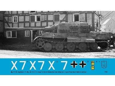 Jagdtiger Of The S. Pz. Jäg. Abt 512 X7 Lt. Sepp Tarlach In Obernephen Damaged By Friendly Fire - zdjęcie 1