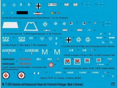 German And French Tank Markings Of The French Campaign 1940 - zdjęcie 1