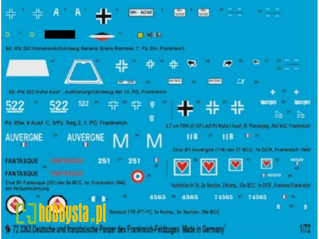German And French Tank Markings Of The French Campaign 1940 - zdjęcie 1
