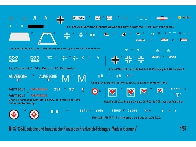German And French Tank Markings Of The French Campaign 1940 - zdjęcie 1