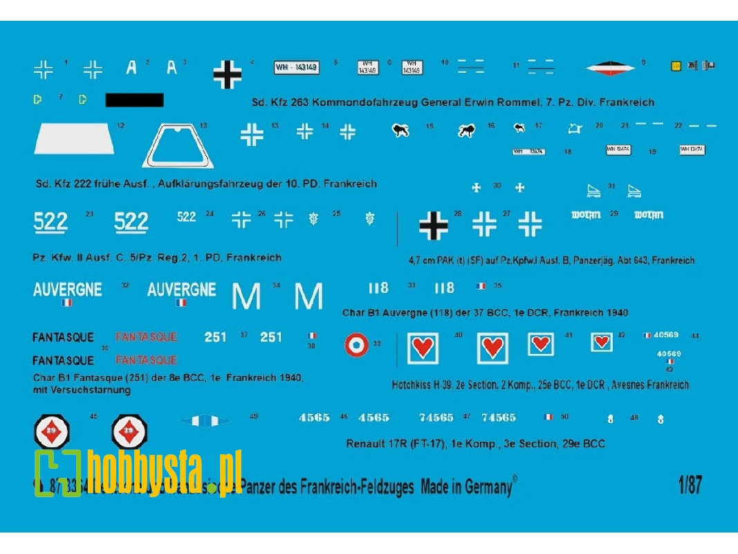 German And French Tank Markings Of The French Campaign 1940 - zdjęcie 1