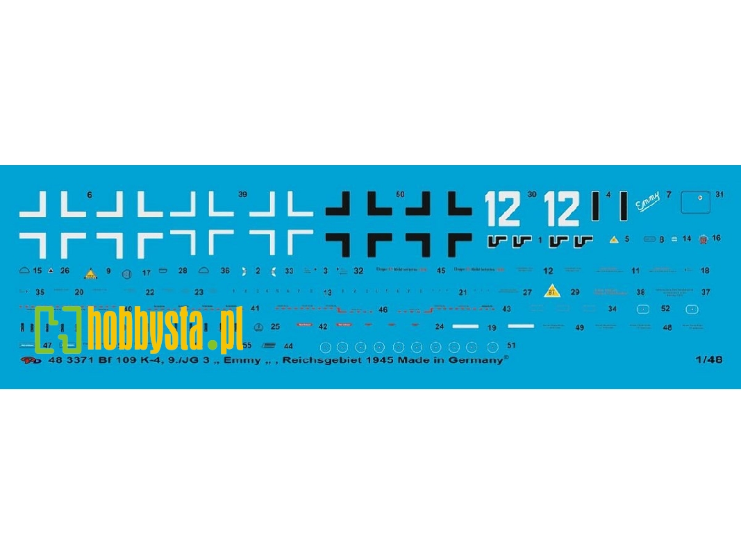 Bf 109 K-4, 9/Jg 3 "emmy" - zdjęcie 1