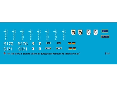 German Submarine Markings Type Xxiii Hecht And Hai - zdjęcie 1