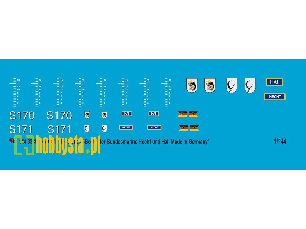 German Submarine Markings Type Xxiii Hecht And Hai - zdjęcie 1