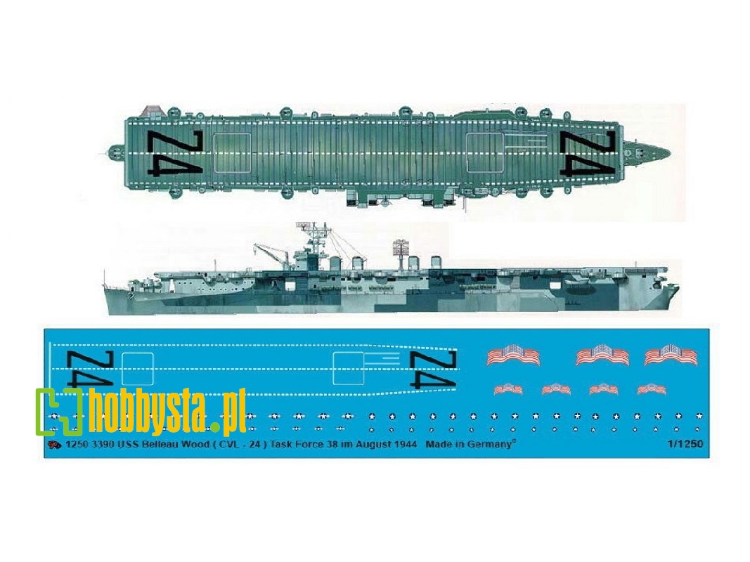 Uss Belleau Wood (Cvl-24 ) Task Group 38, 4 Of Task Force 38 During August 1944 - zdjęcie 1
