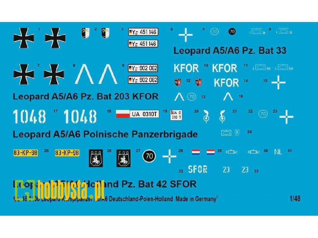 4 Leopard Tanks 2 A5/A6 Germany, Poland, Netherlands - zdjęcie 1