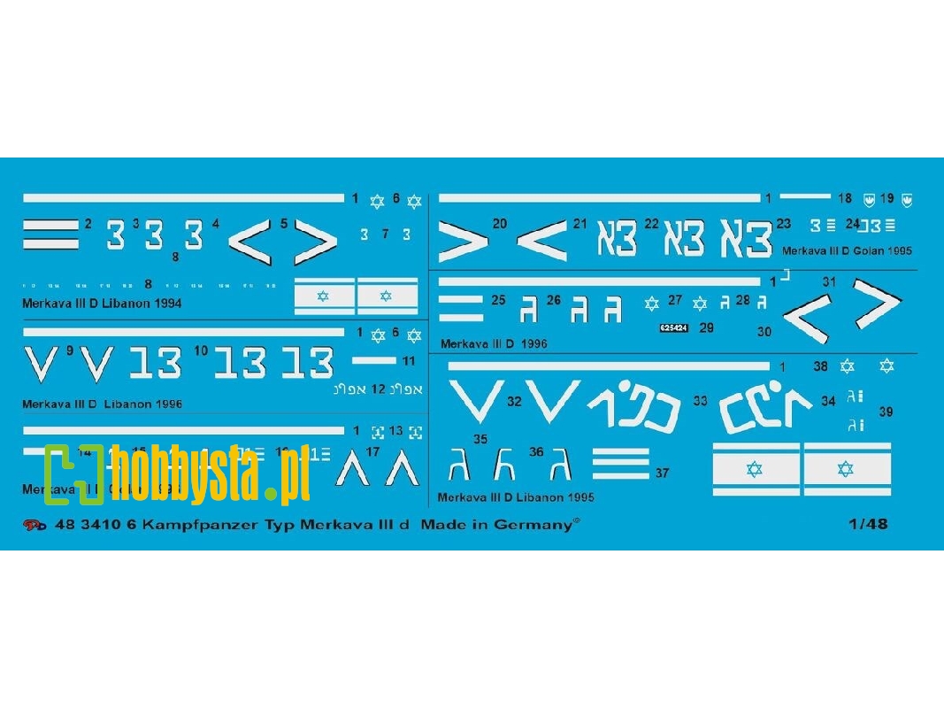 6 Battle Tanks Type Merkava Iii D - zdjęcie 1