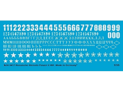 Russian Tank Stencils Ii World War In White - zdjęcie 1