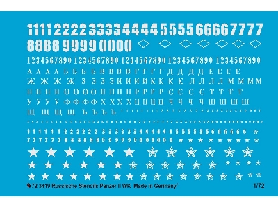 Russian Tank Stencils Ii World War In White - zdjęcie 1