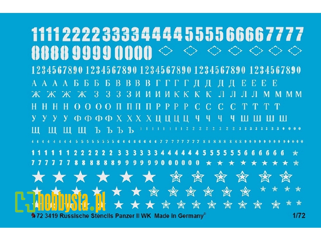 Russian Tank Stencils Ii World War In White - zdjęcie 1