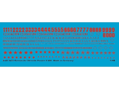 Russian Tank Stencils Ii World War In Red - zdjęcie 1