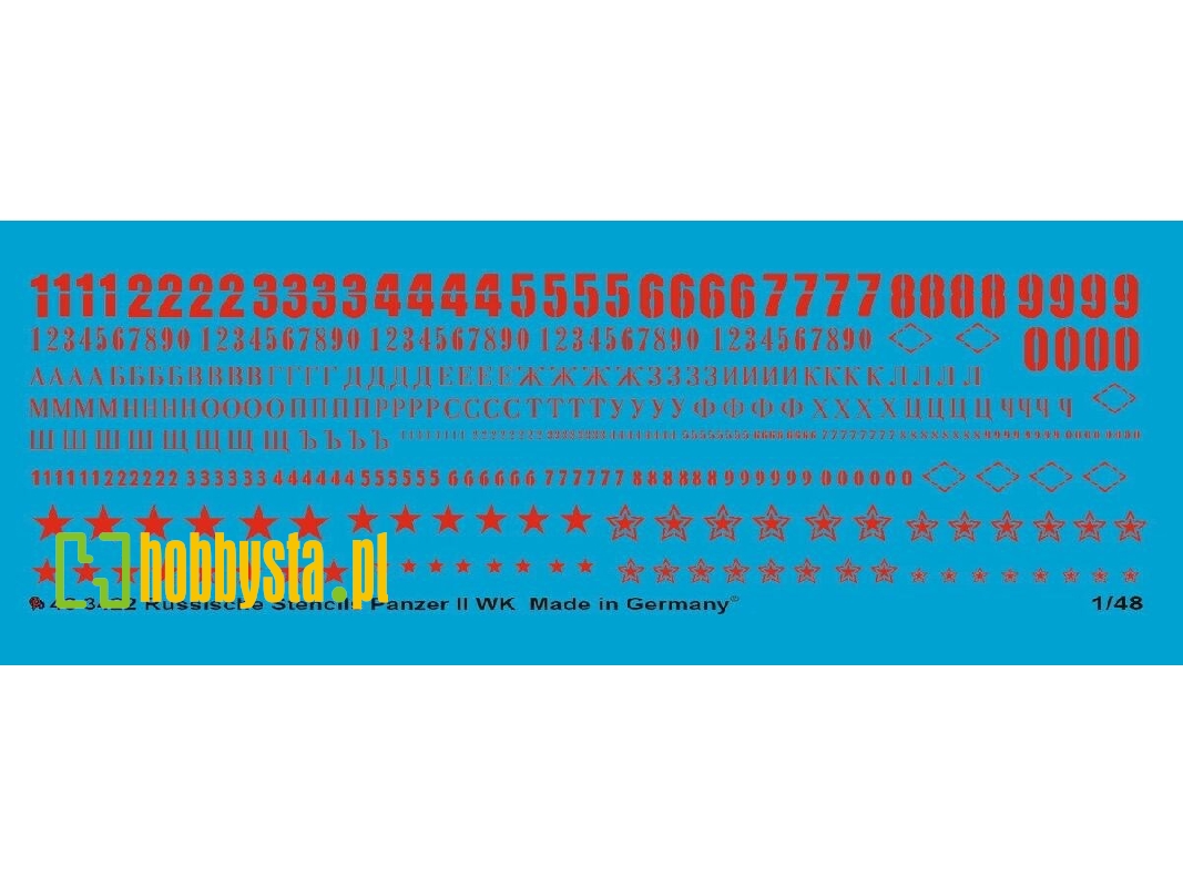 Russian Tank Stencils Ii World War In Red - zdjęcie 1