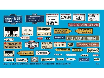 German And French Road Signs In The Normandy - zdjęcie 1