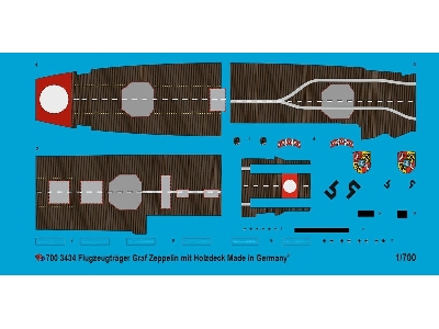 German Carrier Graf Zeppelin With Wooden Flight Deck - zdjęcie 1