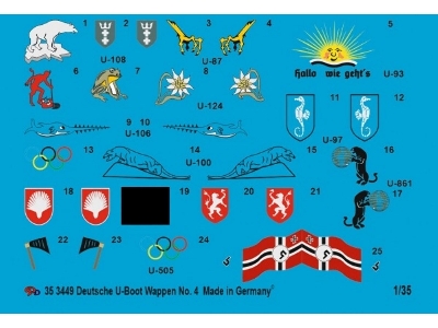 Deutsche U-boot Conning Tower Insignia No. 4 - zdjęcie 1