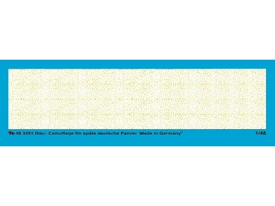 Man Disc Camouflage For Late German Tanks - zdjęcie 1