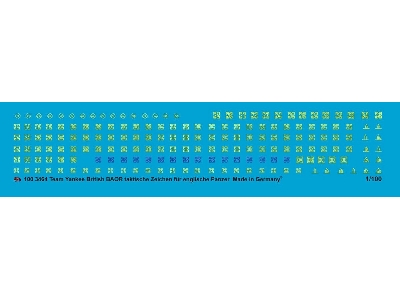 Team Yankee British Baor Tactical Markings For English Tanks Ca 1985 In Yellow - zdjęcie 1