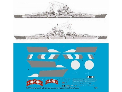 Schlachtschiff Bismarck With Body Camouflage "operation Rheinübung Phase 1" - zdjęcie 1