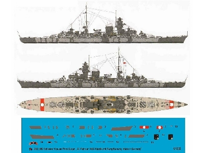 Heavy Cruiser Prinz Eugen With Body Camouflage 22. February 1942 In Atlantic - zdjęcie 1