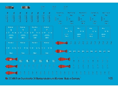 Markings For The 8 Cm Motar 34 Ammo And Ammo Boxes - zdjęcie 1