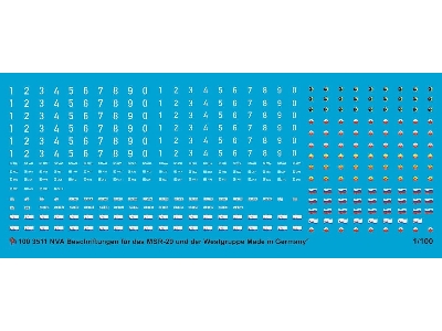 Team Yankee Nva Markings For The Msr-29 And Vehicles Of The Russian Western Group - zdjęcie 1