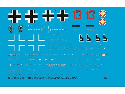 Fw 190 A-7 Major Heinz Bär With 200 Kill Marks - zdjęcie 1