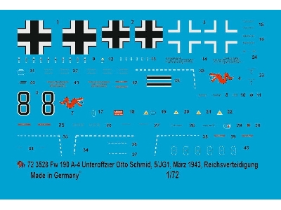 Fw 190 A-4 Unteroffizier Otto Schmid, 5/Jg1, March 1943, Reichsverteidigung - zdjęcie 1