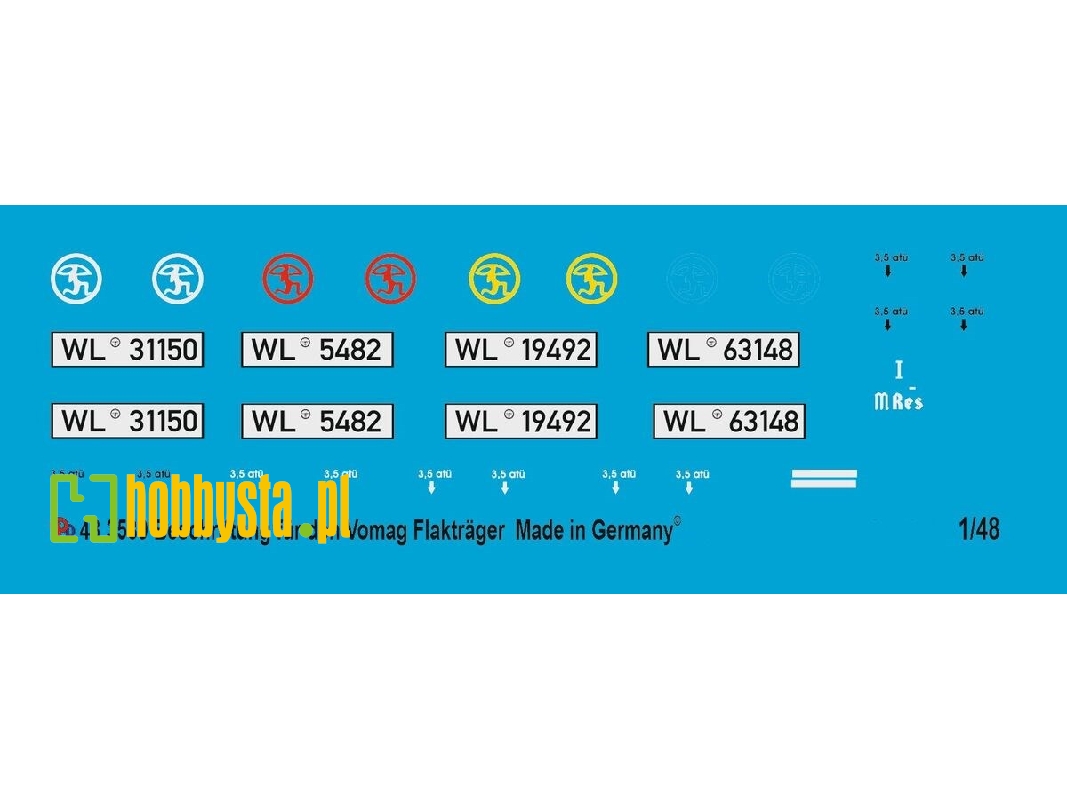 Markings For The Vomag Anti Aircraft Carrier - zdjęcie 1