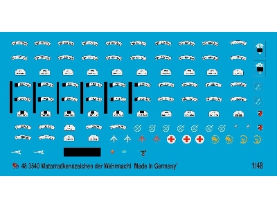 Motorbike Licence Plates Of The German Army - zdjęcie 1