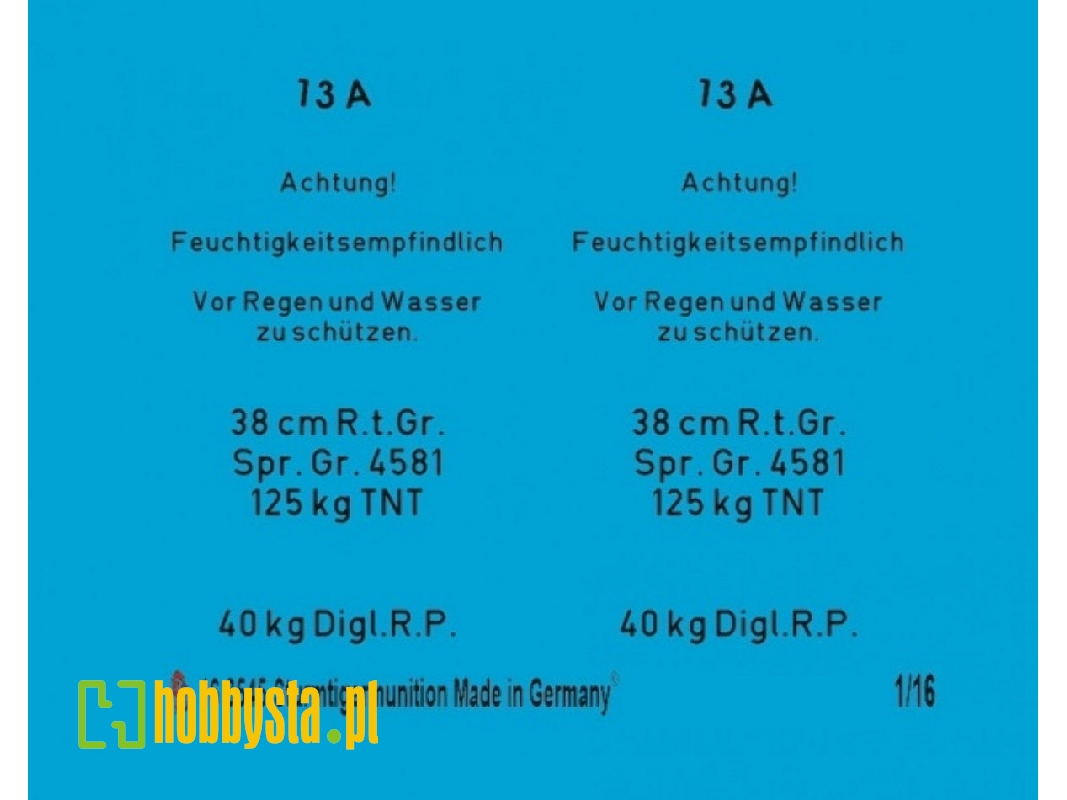 Sturmtiger Ammo Markings For 2 Rounds - zdjęcie 1
