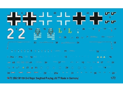 Bf 109 G-6 Major Seigfried Freytag Jg 77 - zdjęcie 1