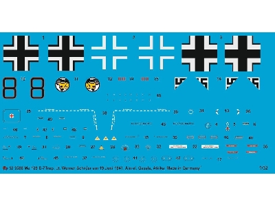 Bf 109 E-7 Trop Lt. Werner Schröer 19.07.1941, Ain El. Gazala, Africa Jg 27 - zdjęcie 1