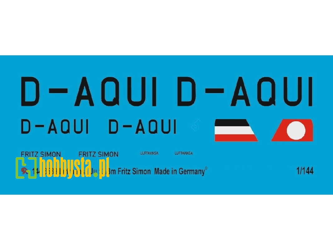 Ju 52/3 Lufthansa "fritz Simon" - zdjęcie 1