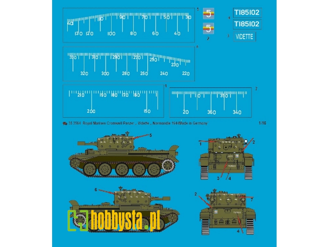 Royal Marines Cromwell Tank "vidette" Normandy 1944 - zdjęcie 1