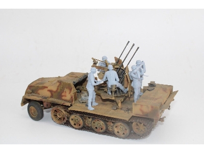 German Luftwaffe 2cm Flak/Vierling Crew (6 Figures) - zdjęcie 1