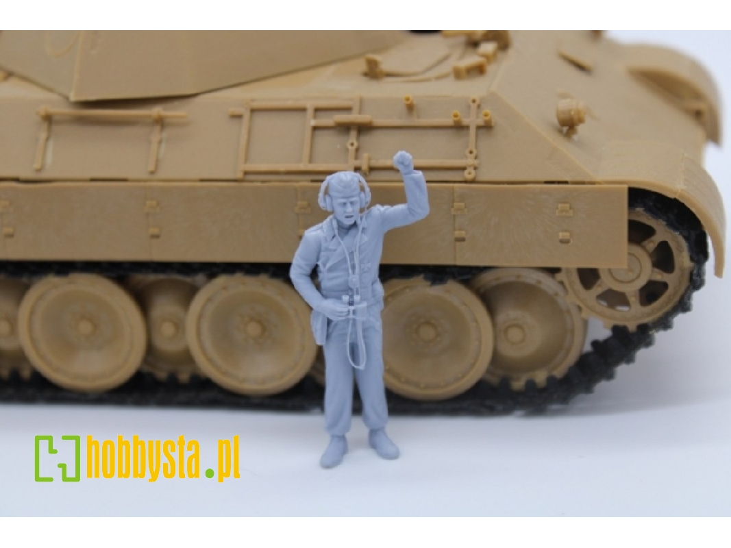 German Wwii Tank Commander With Headphones And Binocular - zdjęcie 1
