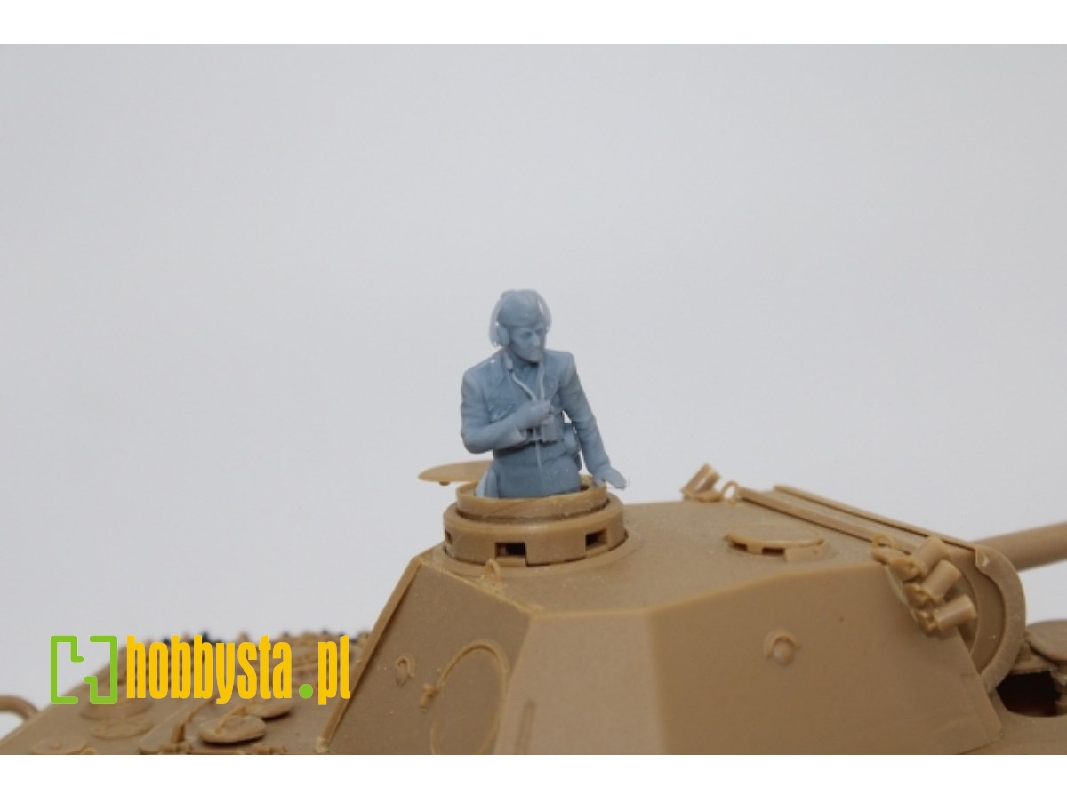 German Wwii Tank Commander With Binocular - zdjęcie 1