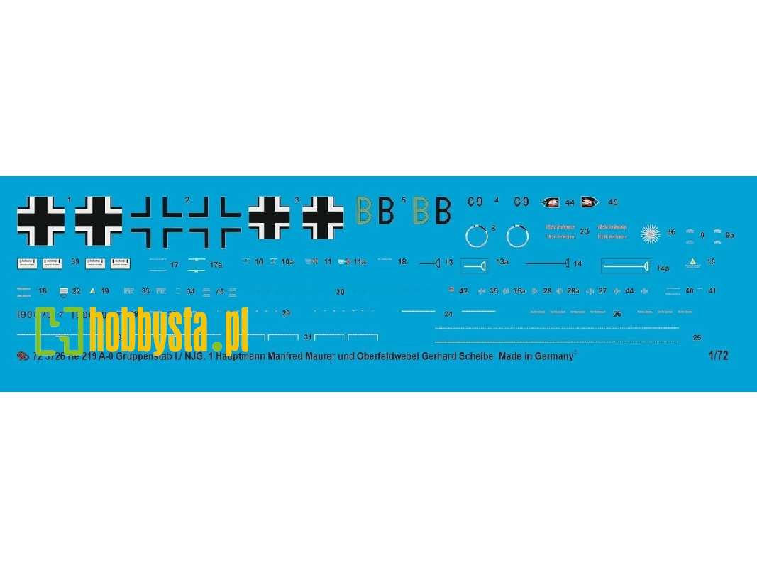 He 219 A-0 Gruppenstab I./N.J.1 Hauptmann Manfred Mauer And Oberfeldwebel Gerhard Scheibe - zdjęcie 1