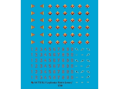 Lettering For 6 Su 22 Jagdbomber Of The Nva Of The Jbg 77 - zdjęcie 1